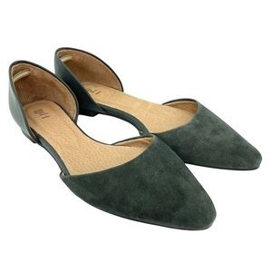 J. Jill D’Orsay flats smoky gray suede size 7